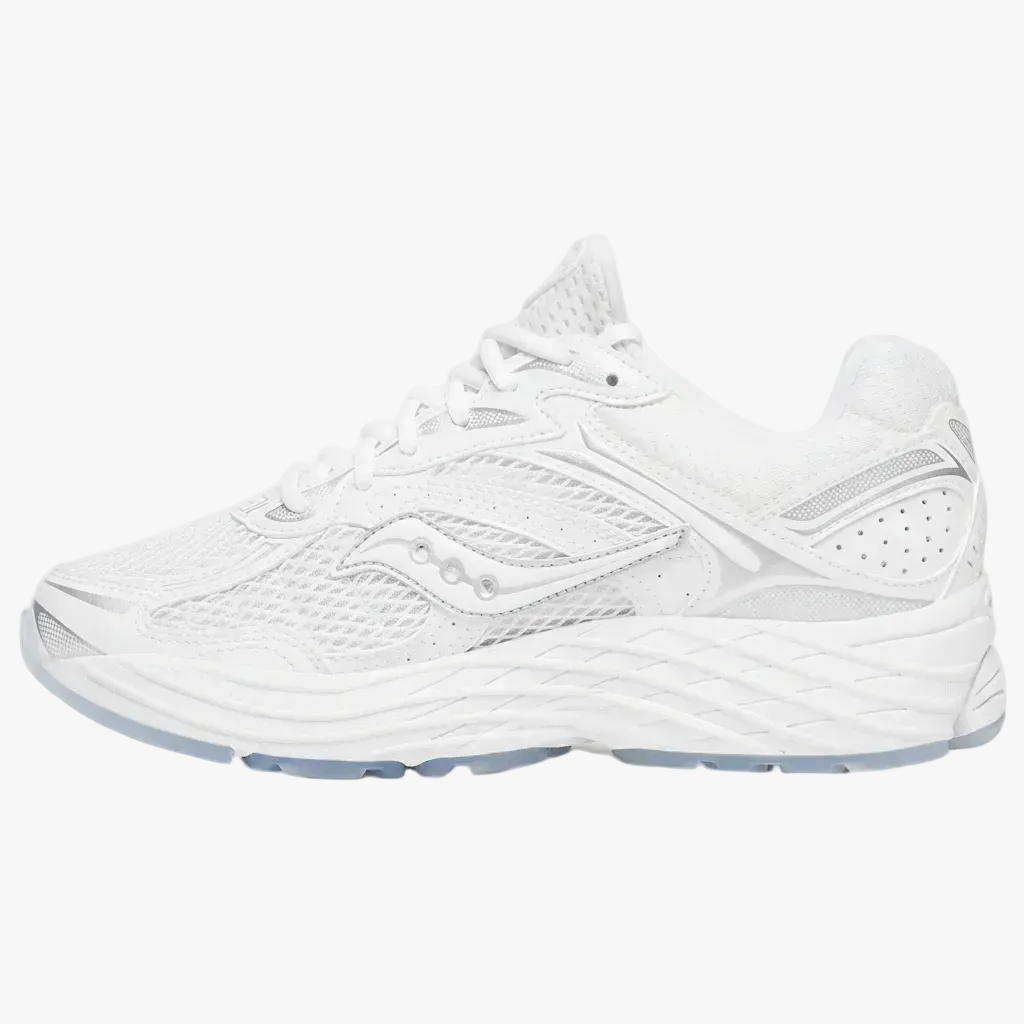 saucony progrid omni 9 white silver - unisexe