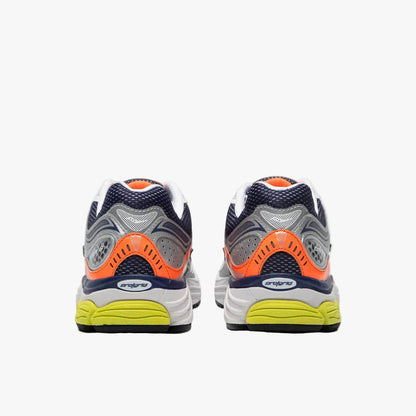 saucony progrid omni 9 argent / marine - orange - unisexe
