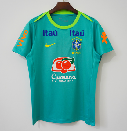 2004 Maillot Brésil training green Rétro